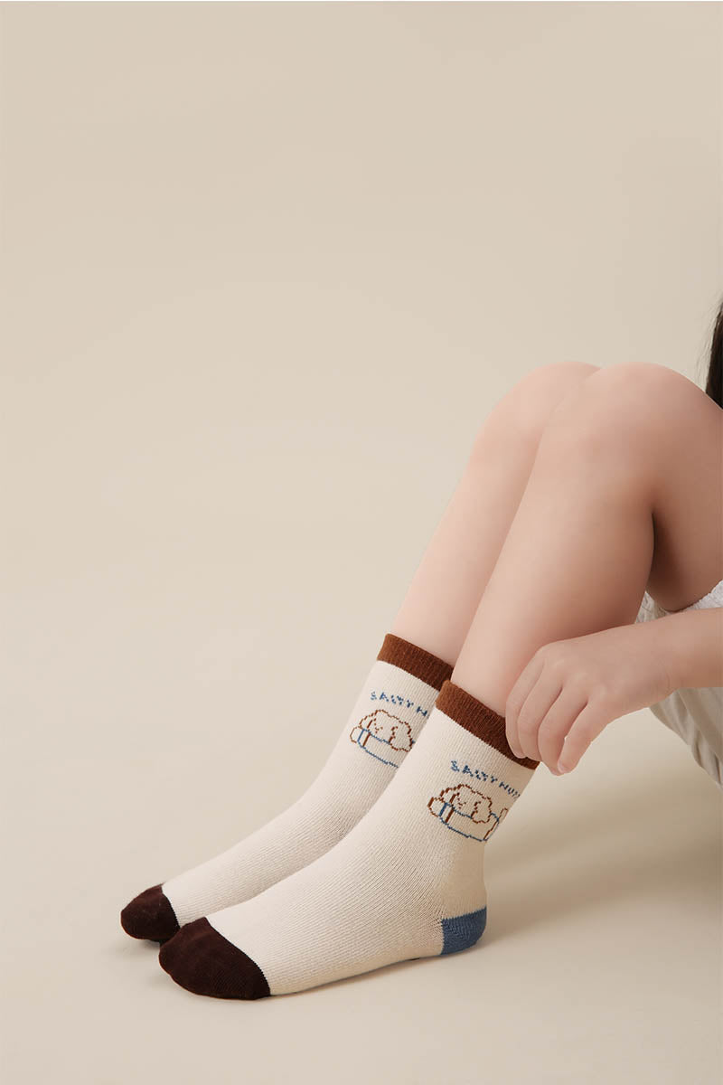 M Line Letter Children Socks