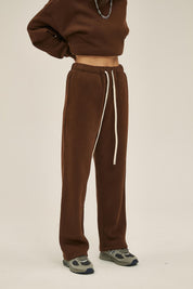 350G Fleece Loose Sports Women Pants