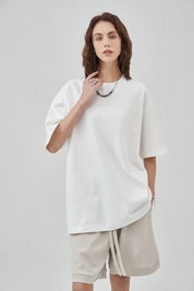 385G Loose Cotton Women T-shirt