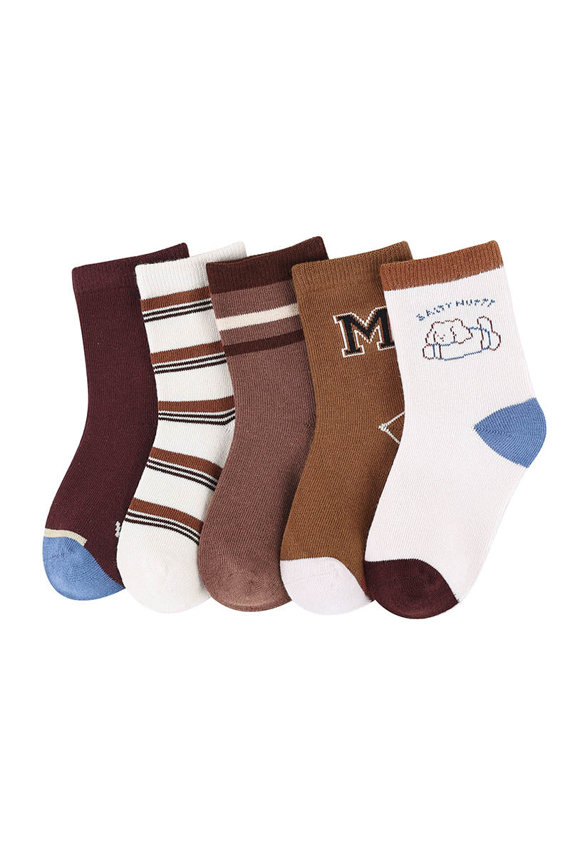 M Line Letter Children Socks