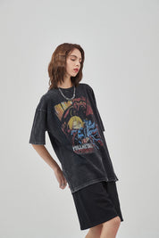 Vintage Steel Print Women T-Shirt