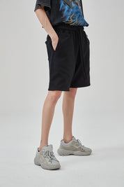 Cotton Drawstring Waist Men Shorts