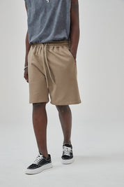 Cotton Drawstring Waist Men Shorts