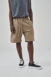 Cotton Drawstring Waist Men Shorts