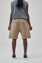 Cotton Drawstring Waist Men Shorts