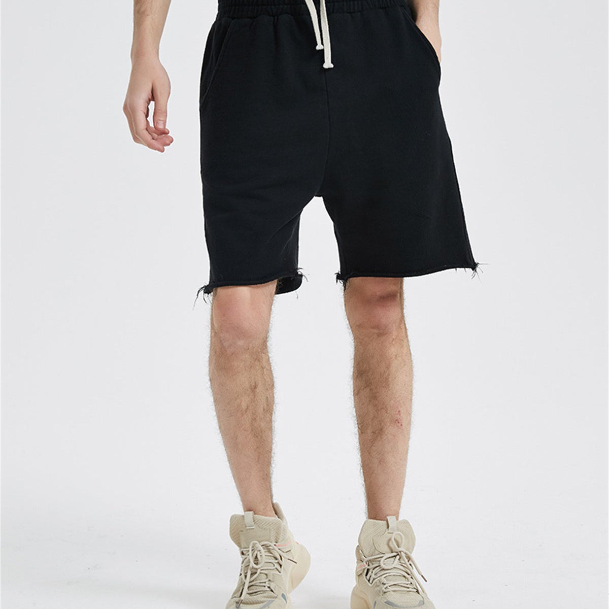 Washed-350g-Cotton-Shorts-Washed-Black-1.jpg