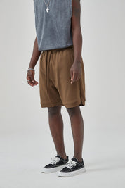 Loose Drawstring Track Men Shorts