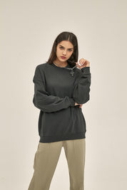 400G Heavyweight Women Long Sleeved Sweatshirt