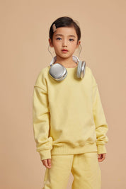 365G Fleece Crew Neck Kids Sweatshirt