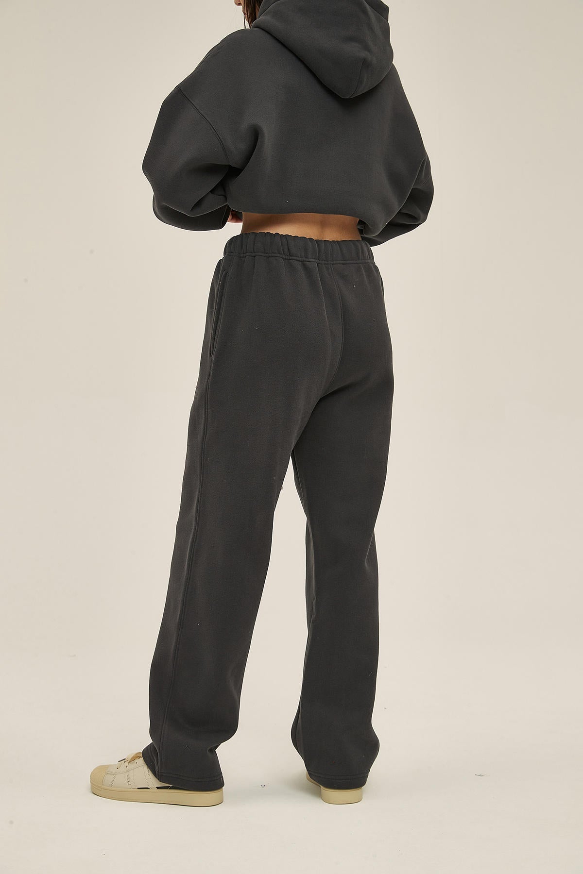 350G Fleece Loose Sports Women Pants