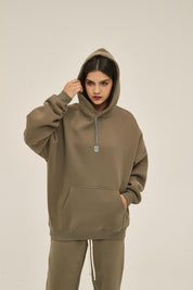 350G Loose Fleece Women Hoodie