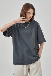 385G Loose Cotton Women T-shirt