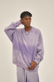 360G Dyed Distressed Men Sweatshirt