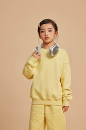 365G Fleece Crew Neck Kids Sweatshirt