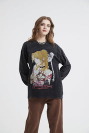 Death Note Print Women Long Sleeve T-Shirt