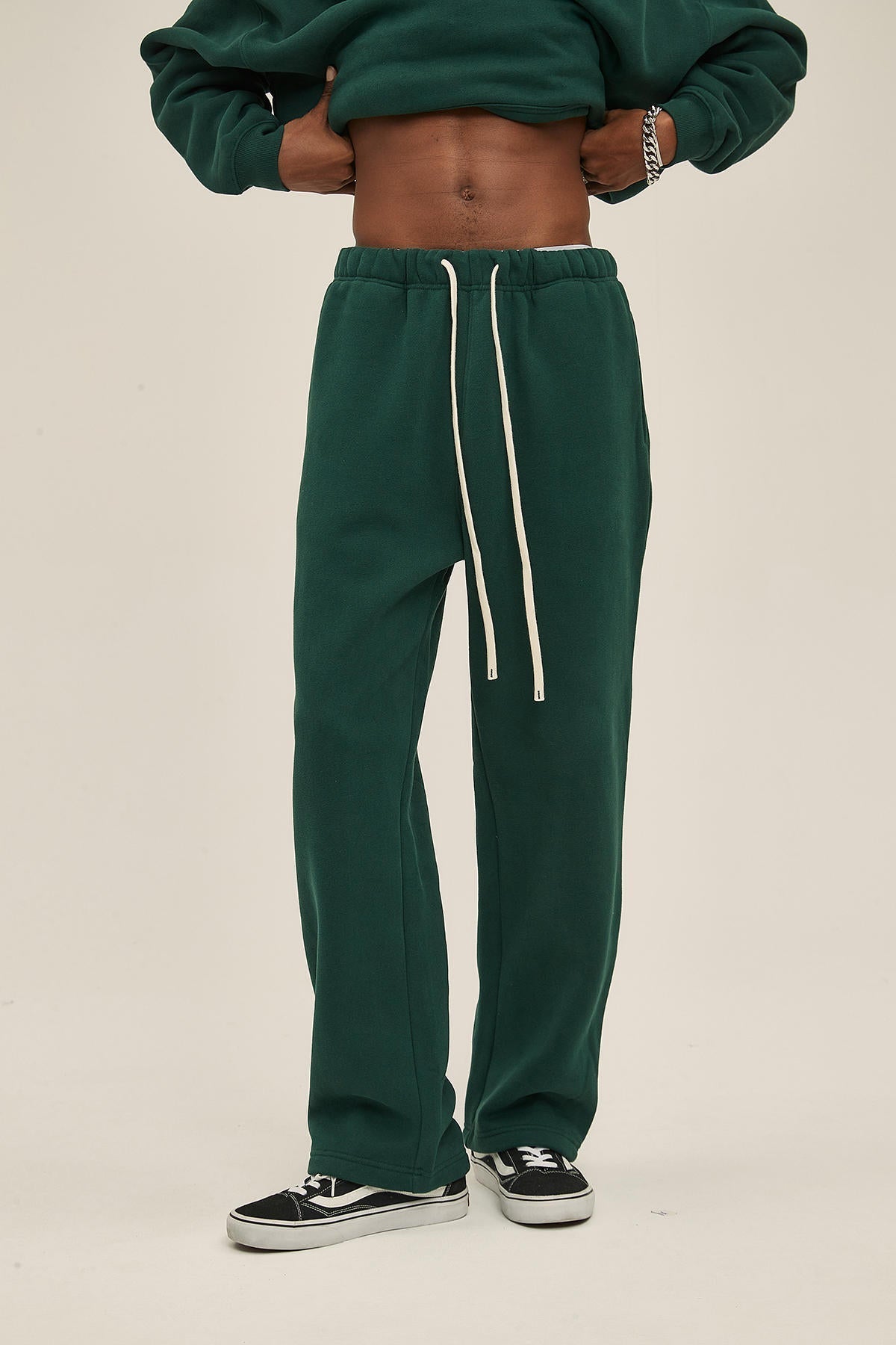 350G Fleece Loose Sports Men Pants