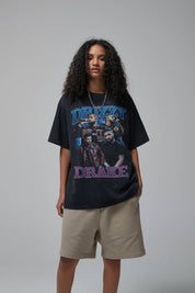 Drake Print Loose Women T-Shirt