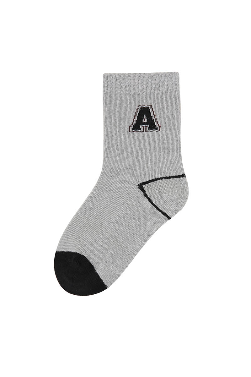 Graphic Letter Children Socks