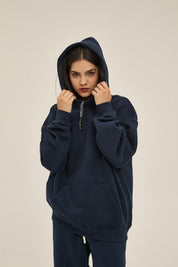 350G Loose Fleece Women Hoodie