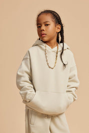 355G Fleece Washed Distressed Kids Hoodie