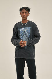 250G Berserk Print Men Long-Sleeved Sweatshirt