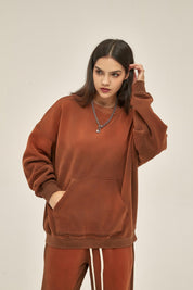 360G Dyed Distressed Women Sweatshirt