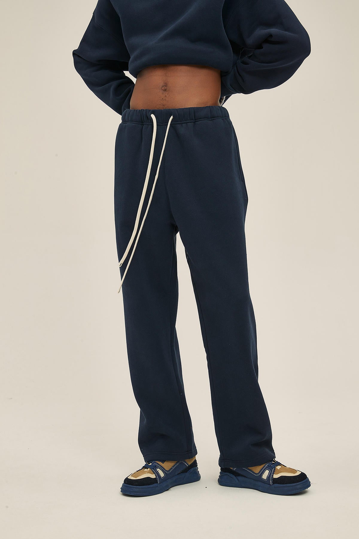 350G Fleece Loose Sports Men Pants