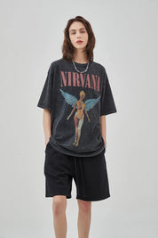 Nirvana Band Print Women T-Shirt