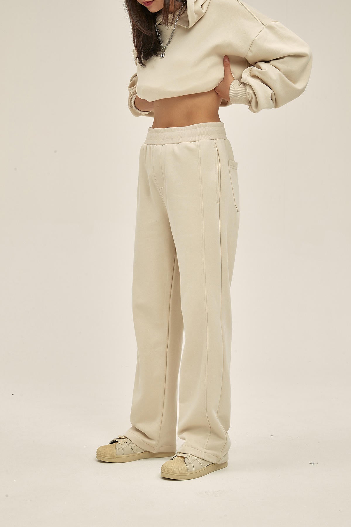 350G Casual Loose Sports Women Pants