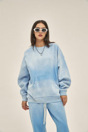 360G Dyed Distressed Women Sweatshirt