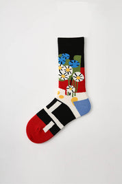 Abstract Pattern Women Socks