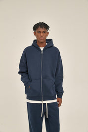 350G Fleece Zip Men Hoodie