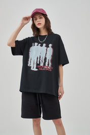 Silhouette Vintage Print Women T-Shirt