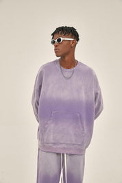 360G Dyed Distressed Men Sweatshirt