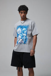 Killua Print Cotton Men T-Shirt