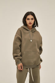 350G Loose Fleece Women Hoodie