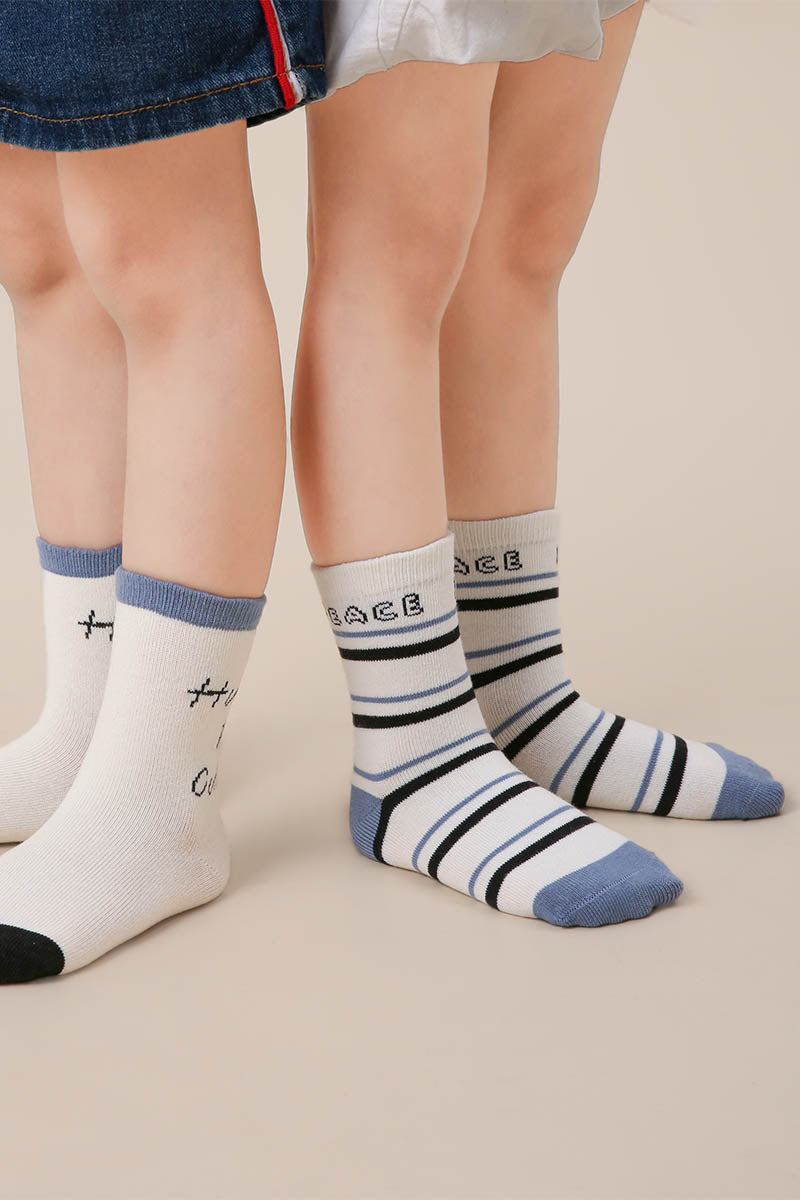 Graphic Letter Children Socks