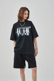 Cotton Print Loose Women T-Shirt